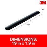 3M Gel Wrist Rest for Keyboards - 19" Black