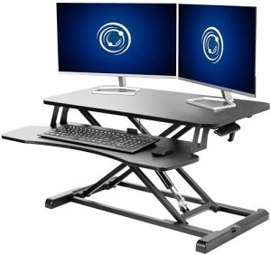 VIVO 32" Height Adjustable Desk Converter Black