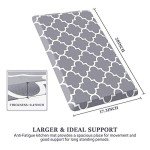 Ergonomic Anti-Fatigue Kitchen Mat, Non-Slip Grey