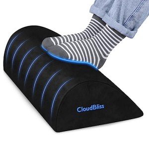 Ergonomic Under Desk Foot Rest with Washable Cover
