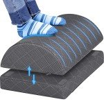CushZone Adjustable Ergonomic Foot Rest - Gray