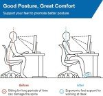 Ergonomic Under Desk Footrest with Adjustable Heights