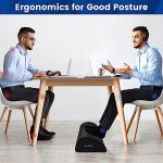 Ergonomic Under Desk Foot Rest with Washable Cover