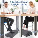CushZone Adjustable Ergonomic Foot Rest - Gray