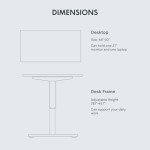 FLEXISPOT 48"x30" Adjustable Height Standing Desk