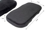 Memory Foam Ergonomic Armrest Pads - Set of 2