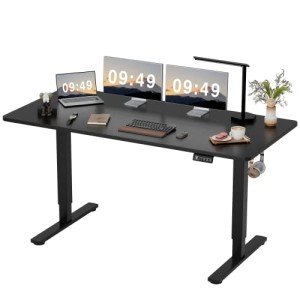 Electric Height Adjustable Standing Desk - 63 Inch