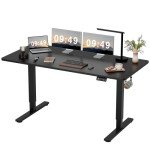 Electric Height Adjustable Standing Desk - 63 Inch