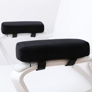 Extra Thick Memory Foam Armrest Cushions - 2-Pack