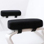 Extra Thick Memory Foam Armrest Cushions - 2-Pack