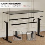 Electric Height Adjustable Standing Desk - 63 Inch