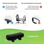 Extra Thick Memory Foam Armrest Cushions - 2-Pack