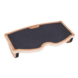 Ergonomic Wooden Foot Rest for Comfort & Circulation