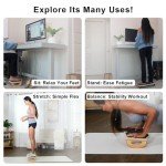 Ergonomic Wooden Foot Rest for Comfort & Circulation