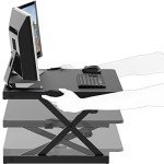 32-Inch Adjustable Standing Desk Converter - Black