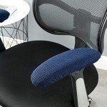 Navy Blue Stretchable Office Chair Armrest Covers
