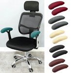 Navy Blue Stretchable Office Chair Armrest Covers
