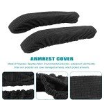 Navy Blue Stretchable Office Chair Armrest Covers