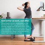 Ergodriven Mini Topo Desk Mat, Non-Slip Surface
