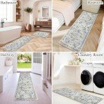 Ileading Vintage Style Waterproof Kitchen Mats Set
