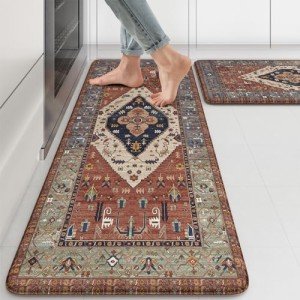 KIMODE Ergonomic Anti-Fatigue Kitchen Mats Set