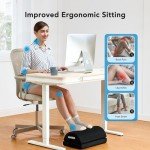HUANUO Ergonomic Desk Footrest with 2 Covers