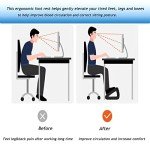 Ergonomic Adjustable Footrest with Massage Roll