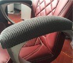 Ergonomic Soft Chair Arm Pad Covers Set (Black)