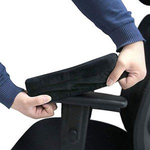 Memory Foam Armrest Pads for Office Chairs (2-Pack)