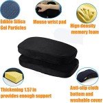 Memory Foam Armrest Pads for Office Chairs (2-Pack)