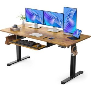 ErGear Electric Height Adjustable Desk with Keyboard Tray