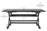Rocelco 46" Height Adjustable Standing Desk Converter