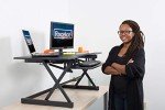 Rocelco 46" Height Adjustable Standing Desk Converter