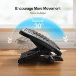 Adjustable Ergonomic Footrest with Massage Feature