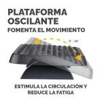 Fellowes Ergonomic Graphite Standard Foot Rest
