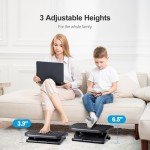 Adjustable Ergonomic Footrest with Massage Feature