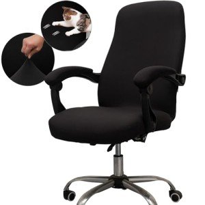 Melaluxe Universal Stretch Office Chair Cover - Black