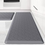 Cushioned Anti-Fatigue Ergonomic Floor Mats - Grey