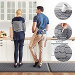 Cushioned Anti-Fatigue Ergonomic Floor Mats - Grey