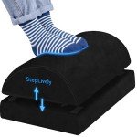 StepLively Under-Desk Ergonomic Footrest, Large, Black