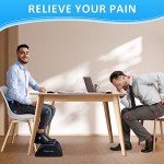 StepLively Under-Desk Ergonomic Footrest, Large, Black