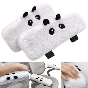 Plush Panda Armrest Pads - Ergonomic Comfort Set