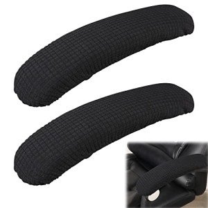 Ergonomic Black Armrest Covers for Office Chairs