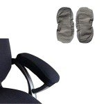 Washable Ergonomic Chair Armrest Pad Covers - Gray