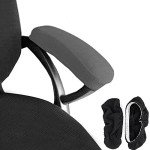 Melaluxe Grey Armrest Covers for Office Chairs