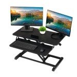 Ergonomic 32" Standing Desk Converter for Home Office