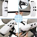 Plush Panda Armrest Pads - Ergonomic Comfort Set