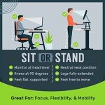 Ergonomic 32" Standing Desk Converter for Home Office