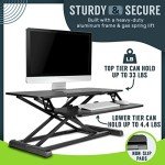 Ergonomic 32" Standing Desk Converter for Home Office