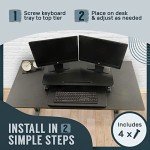 Ergonomic 32" Standing Desk Converter for Home Office